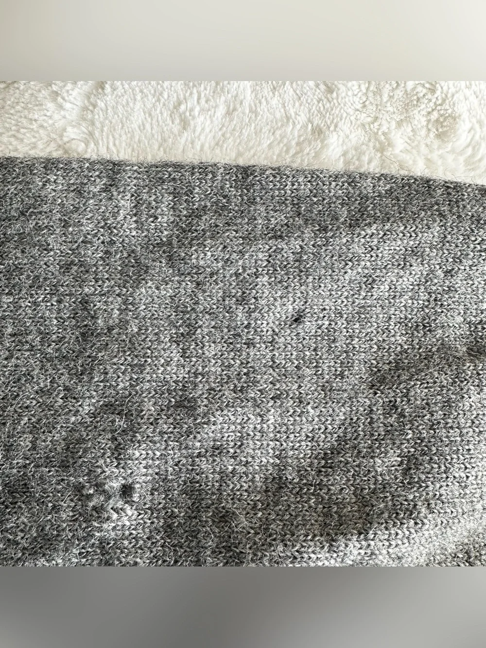 Vintage Dale of Norway Sweater Mens XL Gray Wool Fair Isle 1/4 Zip Ski Nordic